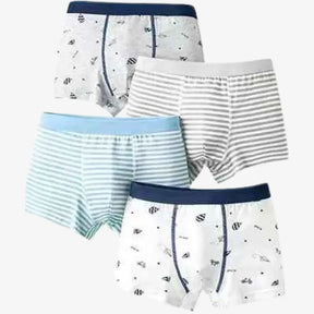 Kit Cuecas Boxer de Algodão Antimicrobianas Sem Costura e Confortáveis 4 Peças - Enzo