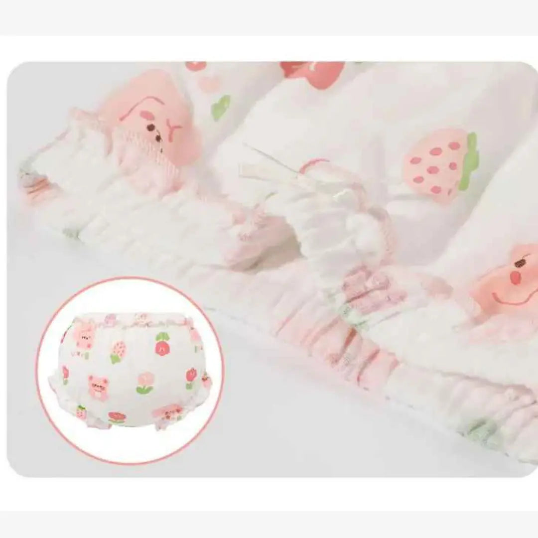 Kit Calcinhas Infantis de Algodão Com Estampa Conforto Diário 2 Peças - Yasmin