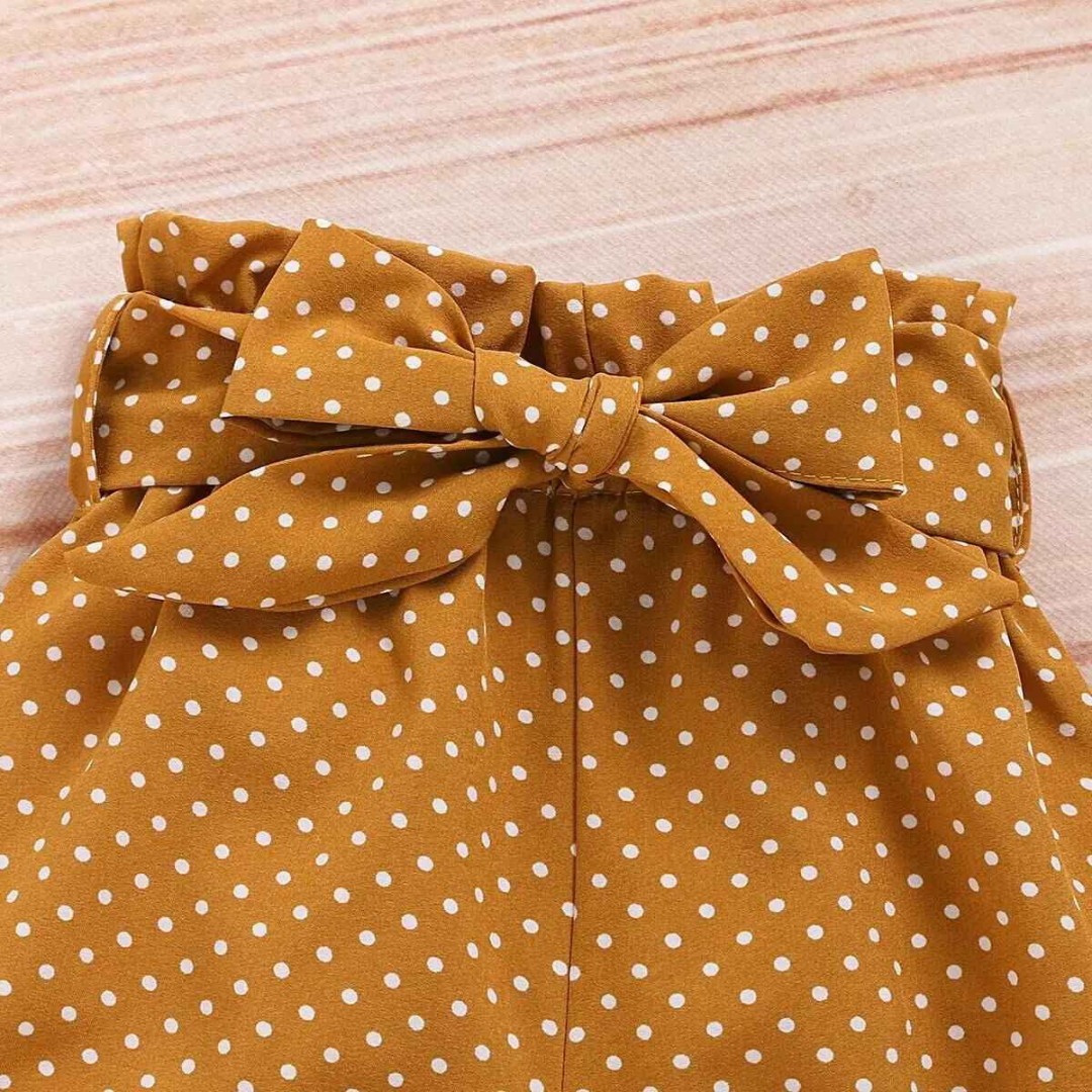 Conjunto Body com Cintura Elástica com Nó de Laço, 3 Peças - Lunelle