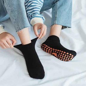 Kit Meias Antiderrapantes Algodão Elasticidade 8 Pares - Sockfoot