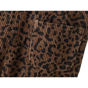 Macacão de Veludo Estampa Leopardo - Leona