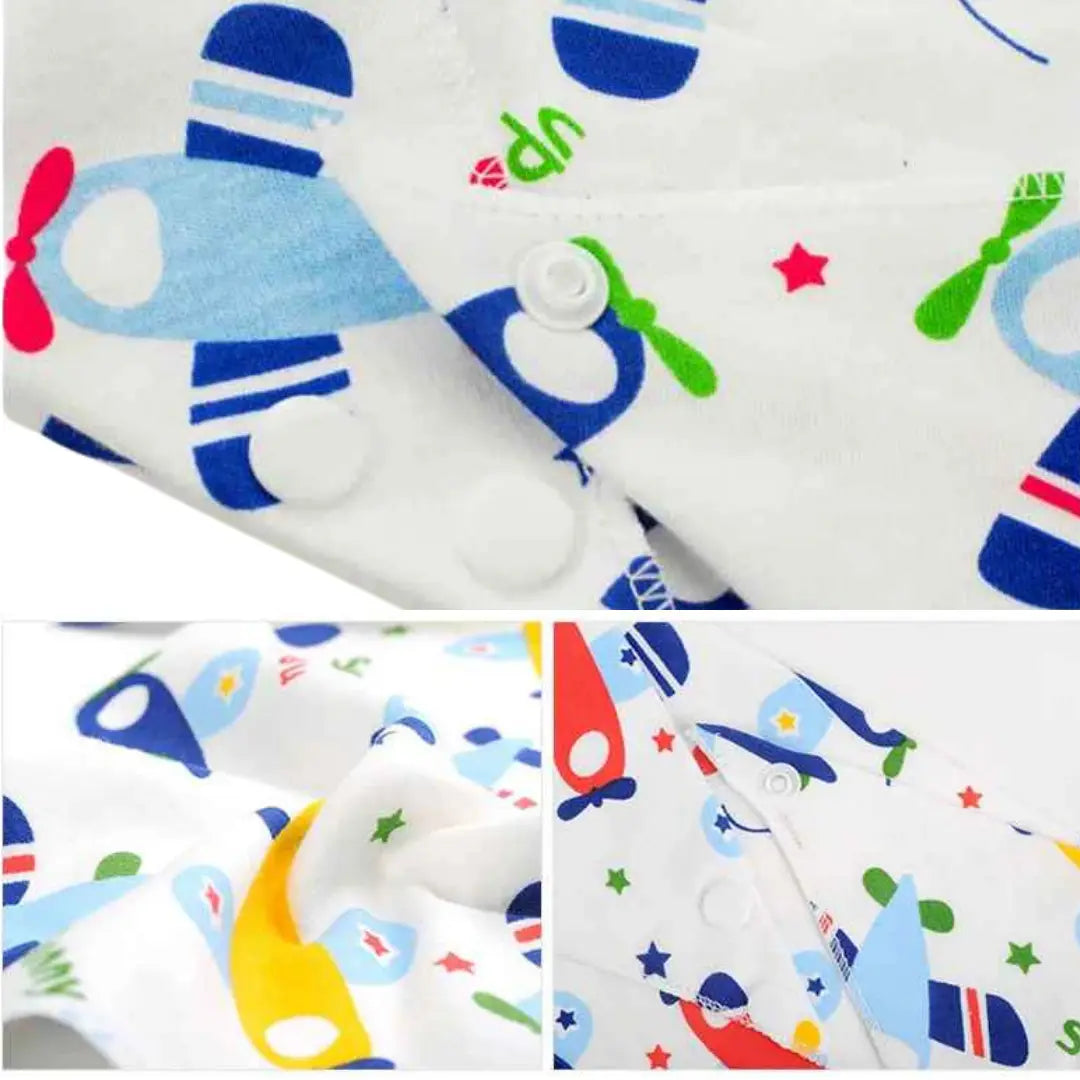 Kit Babadores para Bebê de Algodão Chicos - Leve 5 Pague 3