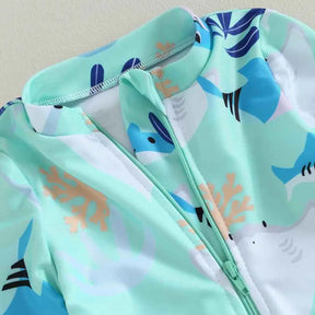 Biquíni Infantil Manga Comprida Gola Alta Estampado - Melissa