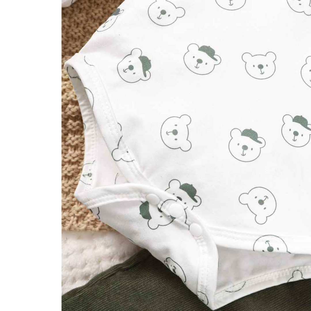 Conjunto Macacão e Body Estampado 2 Peças - Delsy