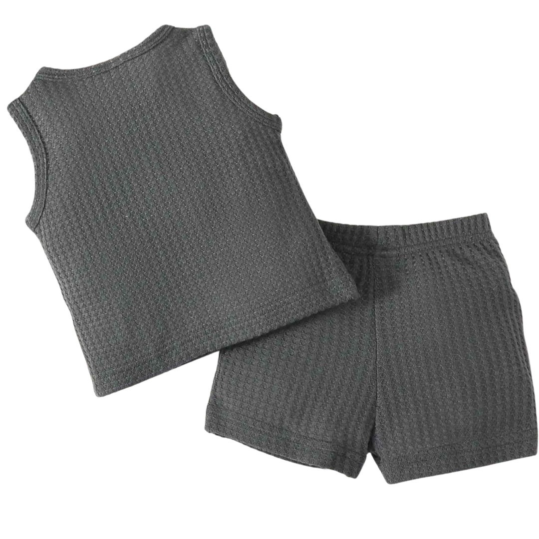 Conjunto Sem Mangas Para Meninos 2 peças Verão - Lucky