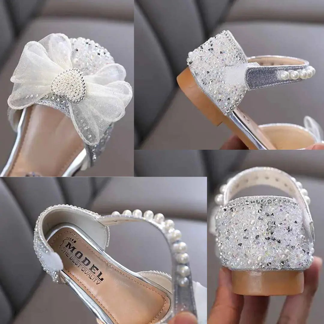 Sandália Com Strass e Laço Estilo Princesa - Charlotte