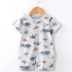 Macacão Infantil Algodão Manga Curta - Nazareth