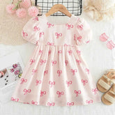 Vestido Infantil Estampa de Laços - Penelope