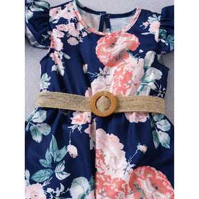 Macacão Infantil com Chapéu Manga Voadora Casual Elegante - Vitoria