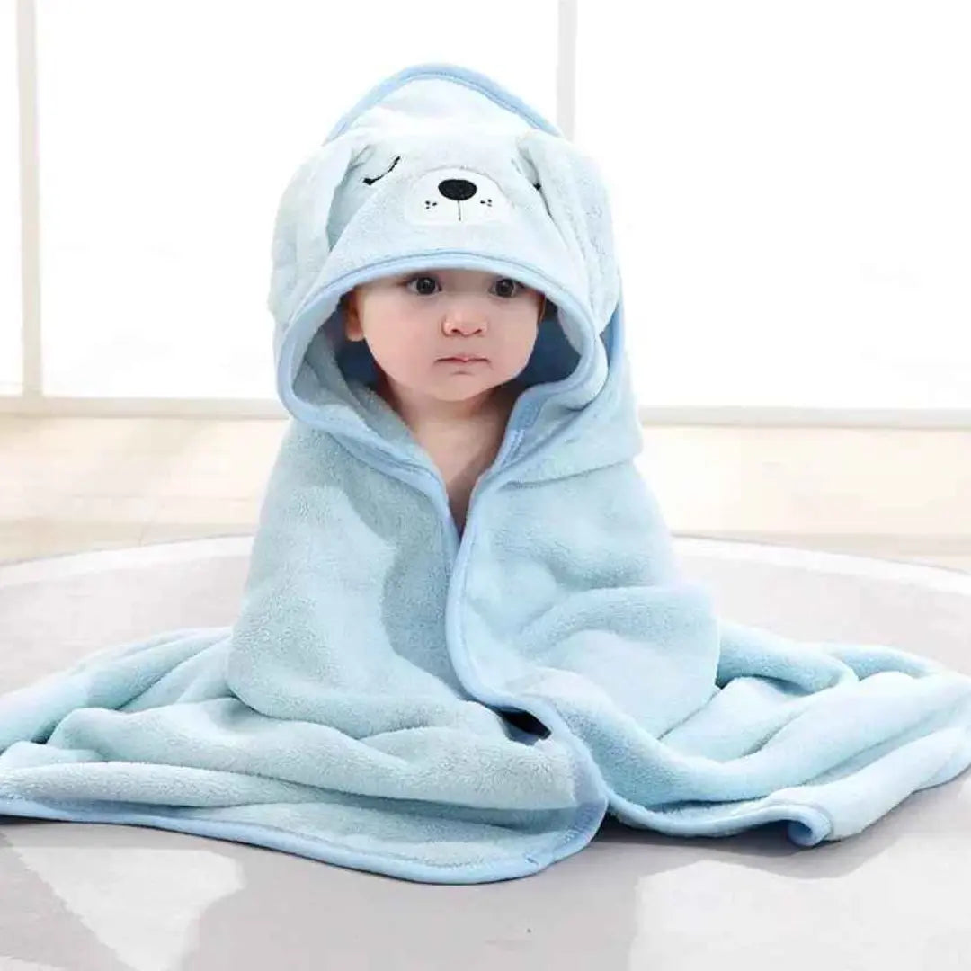 Toalha de Banho Infantil com Capuz Tecido Macio - Fran