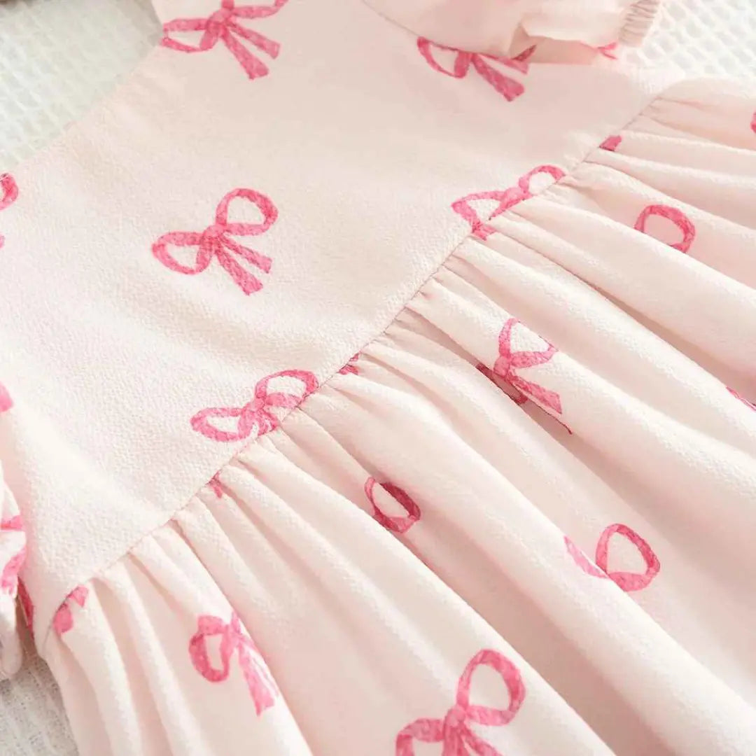 Vestido Infantil Estampa de Laços - Penelope