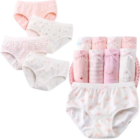 Kit Calcinhas Infantis de Algodão Confortáveis e Respiráveis 4 Peças - Eva