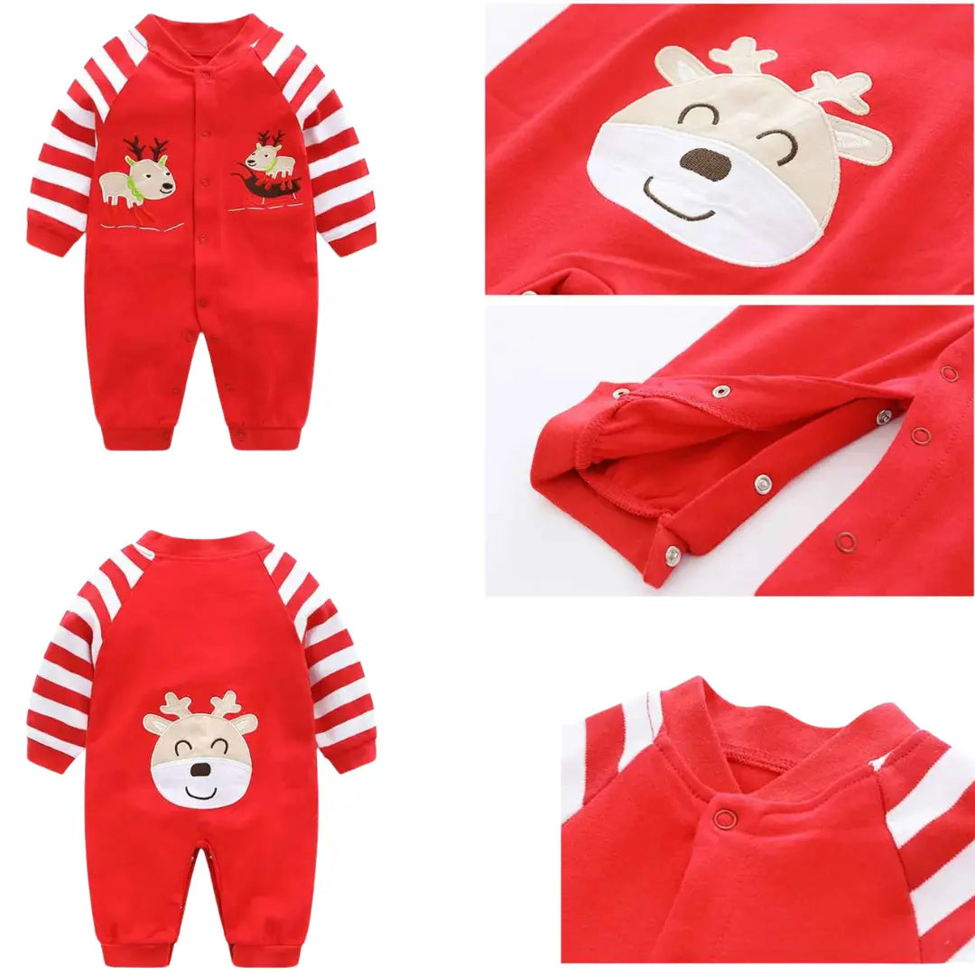 Kit Macacão de Algodão Primavera 3 Peças - Judite