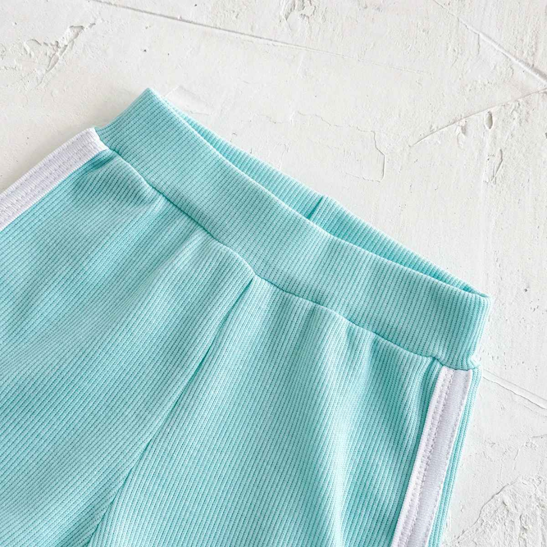 Conjunto Lazer Bebê Bordado Sorvete Camisa + Shorts 2 Peças - Ruthammy