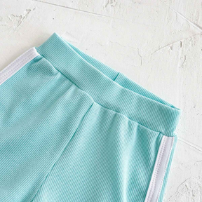 Conjunto Lazer Bebê Bordado Sorvete Camisa + Shorts 2 Peças - Ruthammy