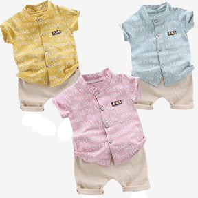 Conjunto Camisa + Bermuda Traje Casual 2 Peças - Heitor