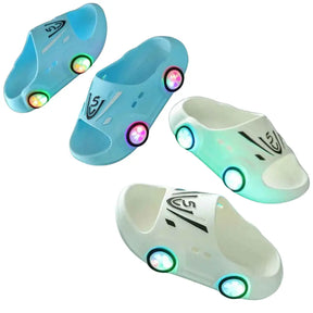 Chinelos Infantis Carro com Luz LED Conforto Diversão - Styleboy