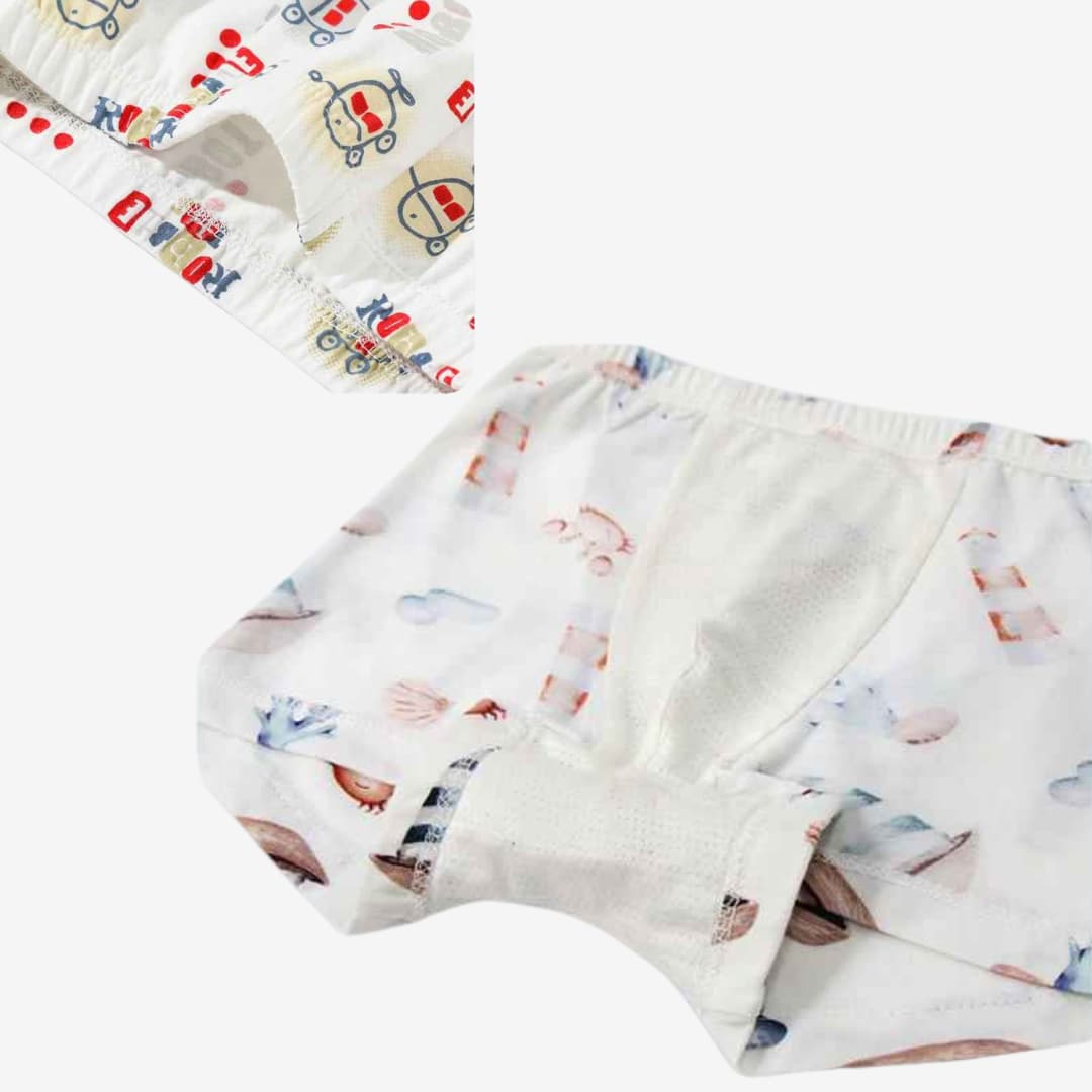 Kit Cuecas Infantil dos Desenhos Animados Bonita Confortável 4 Peças - Caio