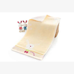 Toalha Infantil Macia e Absorvente Bordado Jacquard Desenhos Animados - José