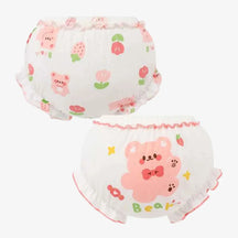 Kit Calcinhas Infantis de Algodão Com Estampa Conforto Diário 2 Peças - Yasmin