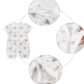 Macacão Infantil Algodão Manga Curta - Nazareth