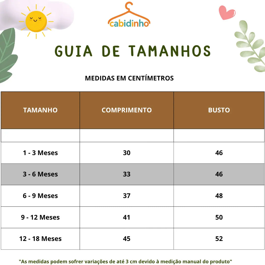 Guia de Tamanhos