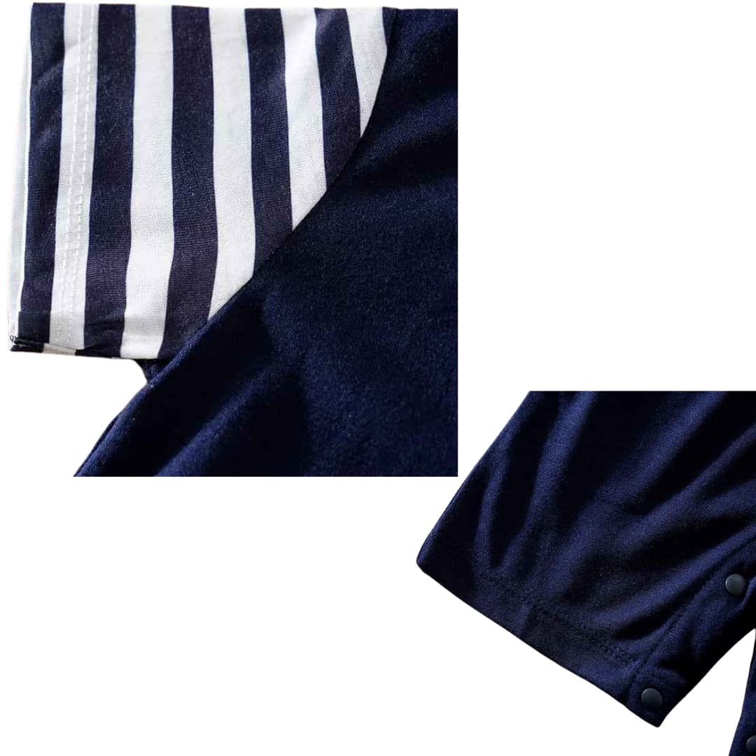 Macacão  Manga Curta Bordado Casual Confortáveis e Macios - Jabelê