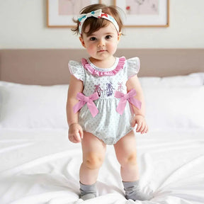 Body Menina Manga Voadora Com Babados  - Lola