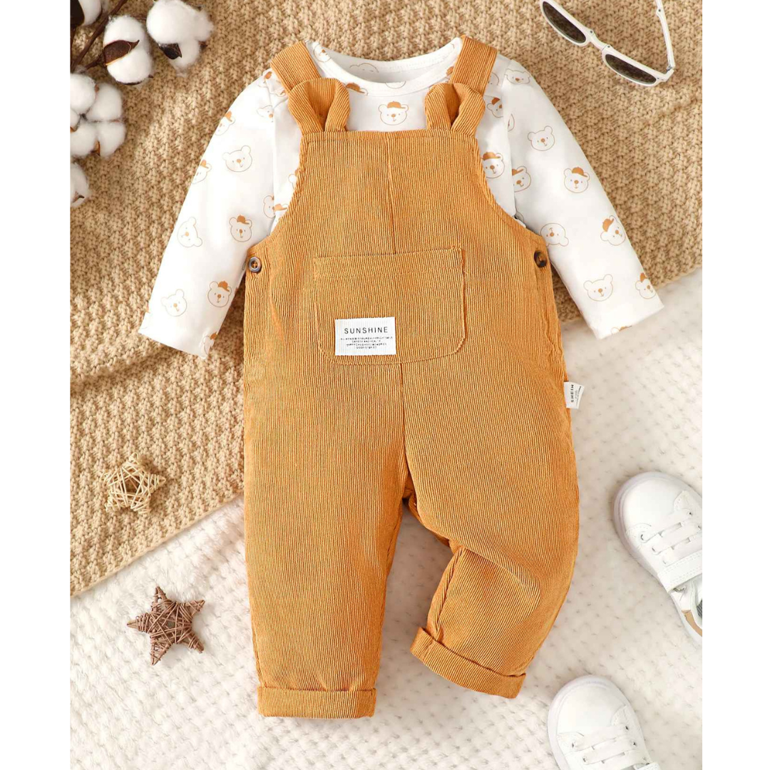 Conjunto Macacão e Body Estampado 2 Peças - Delsy