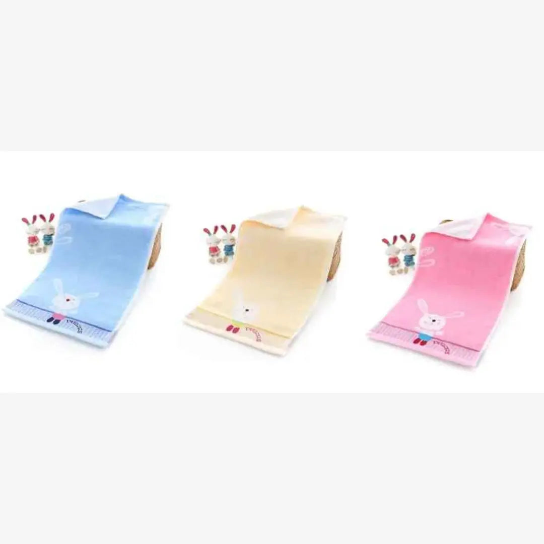 Toalha Infantil Macia e Absorvente Bordado Jacquard Desenhos Animados - José