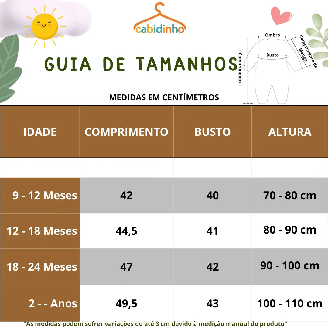 Guia de Tamanhos