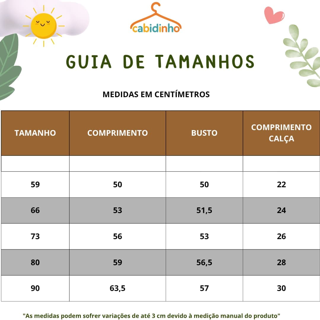 Guia de Tamanhos