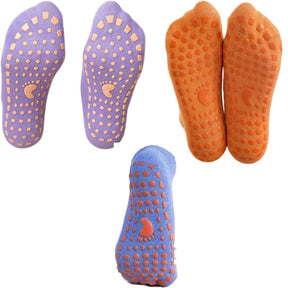 Kit Meias Antiderrapantes Algodão Elasticidade 8 Pares - Sockfoot