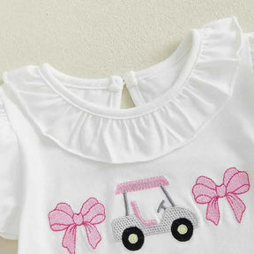 Conjunto Camisa Manga Curta + Shorts Xadrez Plissado 2 Peças - Rosina