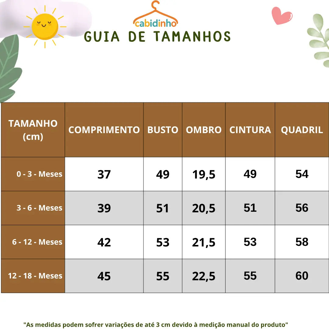 Guia de Tamanhos