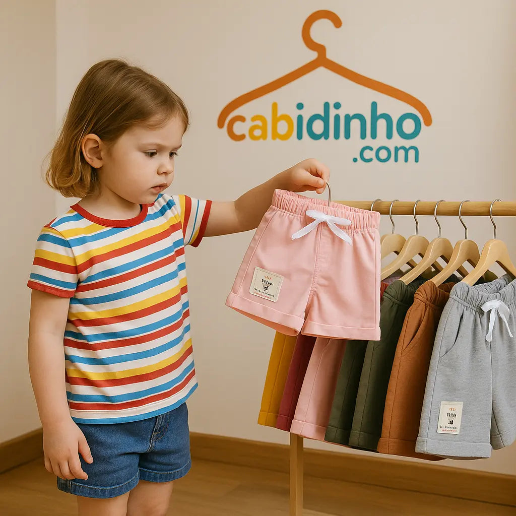 Kit Shorts de Algodão Verão 6 Peças - Cameron