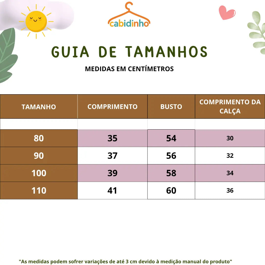 Guia de Tamanhos