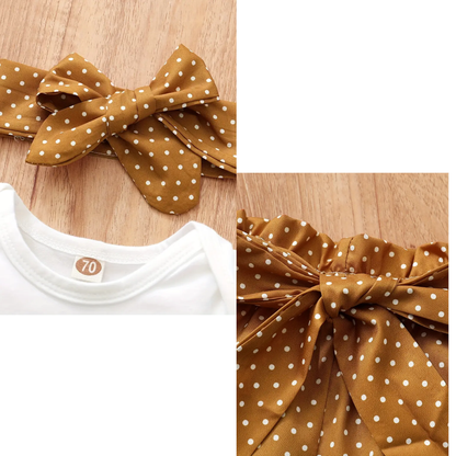 Conjunto Body com Cintura Elástica com Nó de Laço, 3 Peças - Lunelle