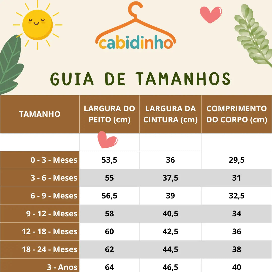 Guia de Tamanhos