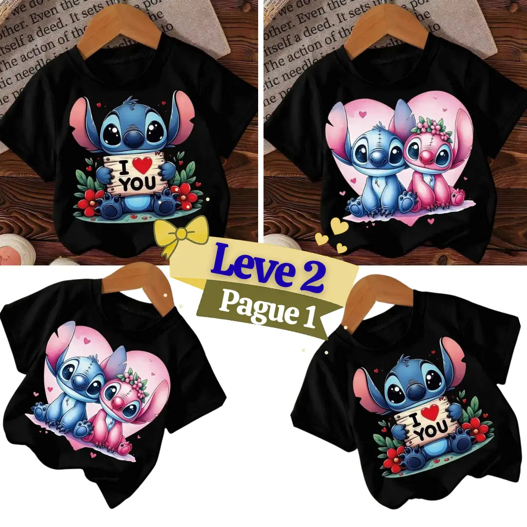 Kit Camiseta Infantil Disney Lilo Leve 2 Pague 1 - LiloDisney