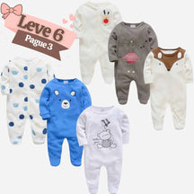 Kit Macacão de Algodão Manga Longa -Zerus