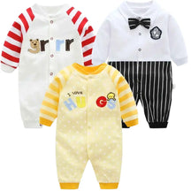 Kit Macacão de Algodão Primavera 3 Peças - Judite