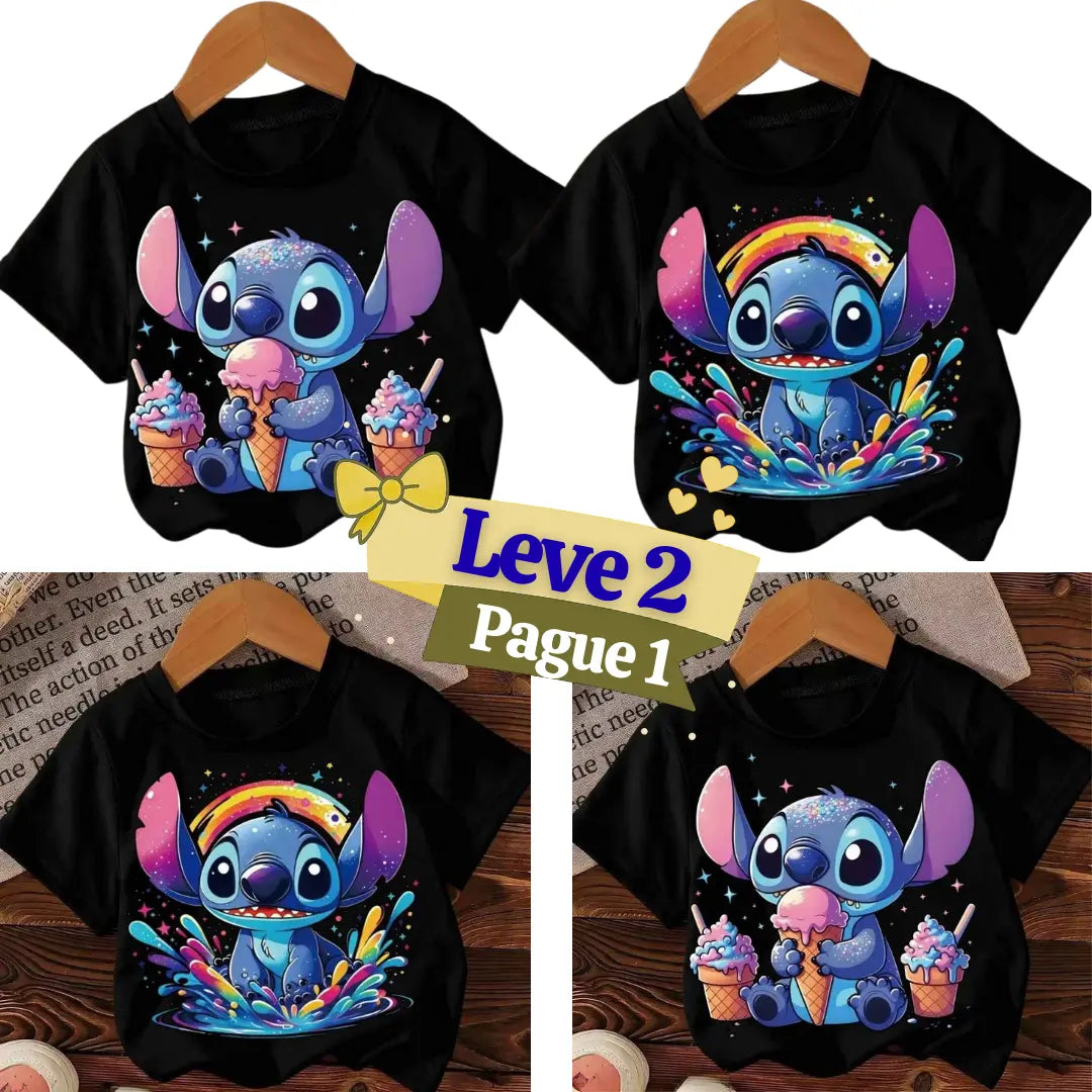 Kit Camiseta Infantil Disney Lilo Leve 2 Pague 1 - LiloDisney