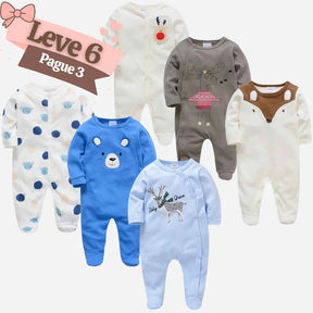 Kit Macacão de Algodão Manga Longa -Zerus