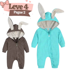 kIT Macacão de Bebê Manga Longa de Algodão Leve 2 e Pague 1 - Lincoln