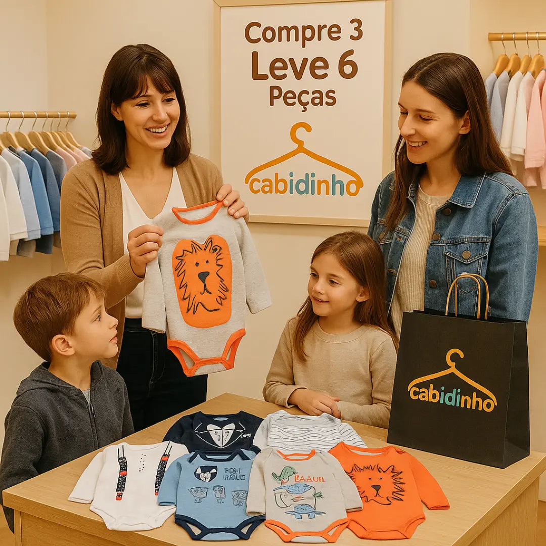 Kit Bodysuit Algodão Manga Longa Compre 6 Pague 3 - Kayky