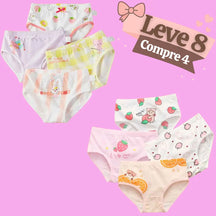 Kit Calcinha de Algodão Confortável Suzita - COMPRE 4 LEVE 8