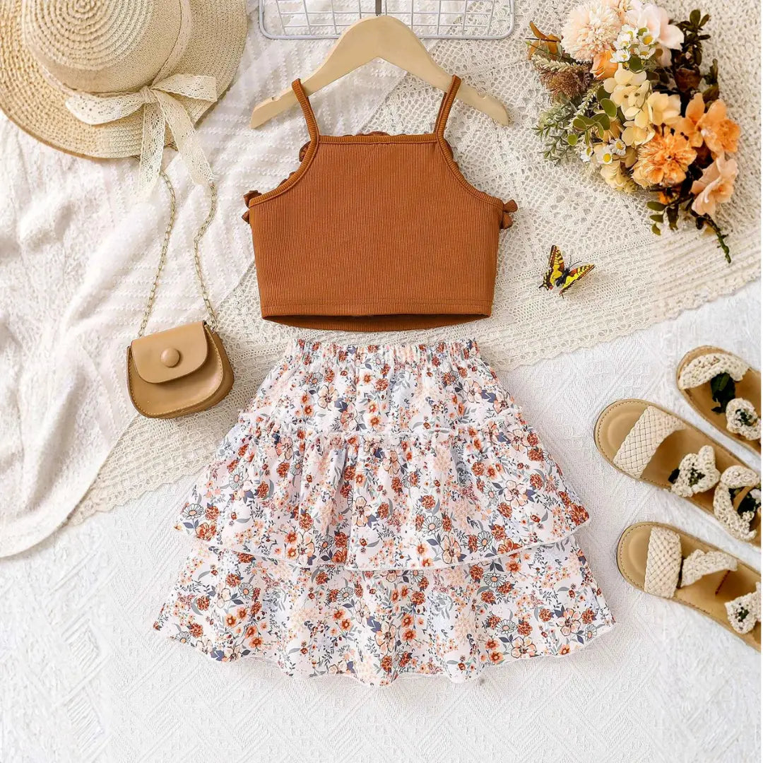 Conjunto Vestido Casual Primavera Verão 2 Peças - Bentaflor
