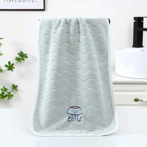 Kit Toalha de Banho em Veludo Coral Macia Absorvente e Confortável 3 Peças - Levi