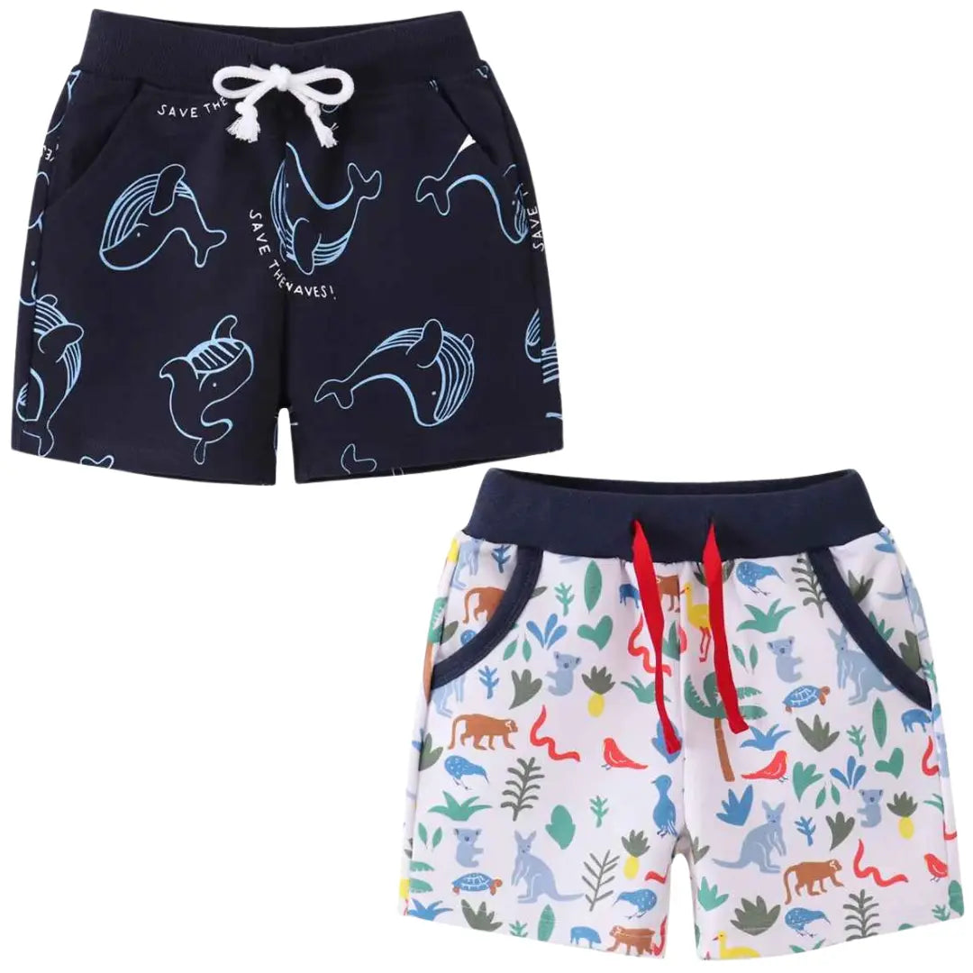 Kit Shorts Bermuda Infantil 2 Peças - Caranga